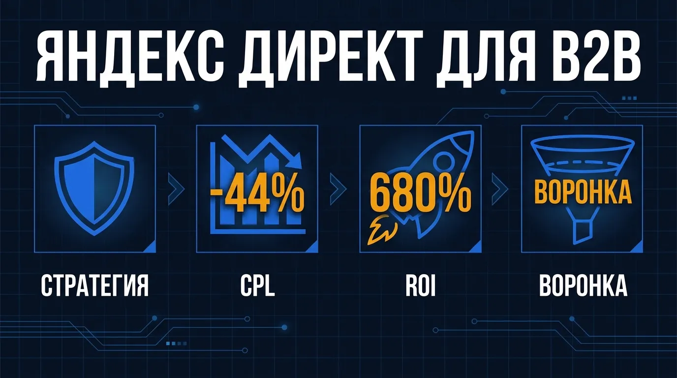 Яндекс.Директ для B2B в 2026: как настроить и каких результатов реально ожидать