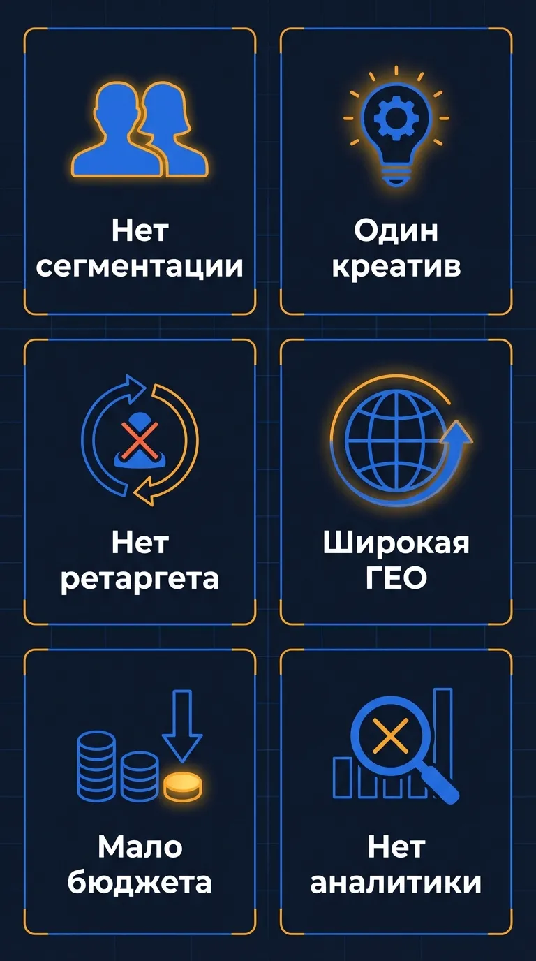 Шесть ошибок в настройке VK Рекламы, которые приводят к сливу бюджета малого бизнеса на ВКонтакте